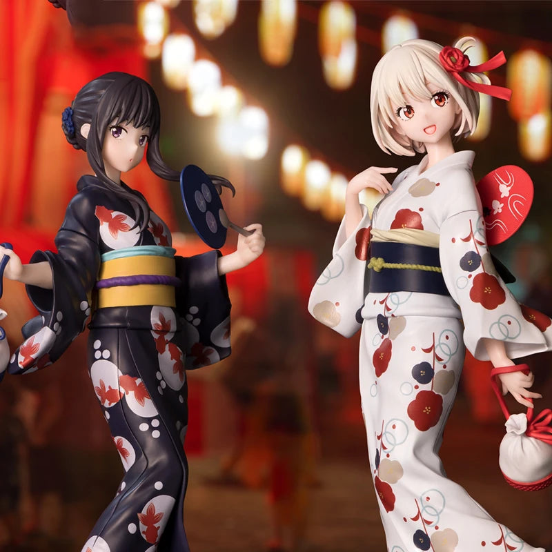 Genuine Sega Lycoris Recoil Luminasta Inoue Takina Nishikigi Chisato Cheongsam Dress Anime Figure Model Collector Figurine Toys