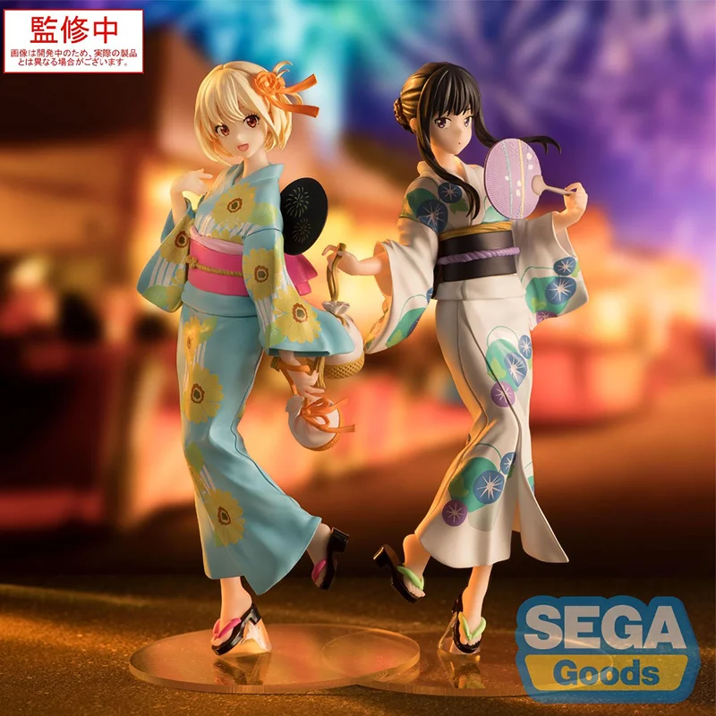 Genuine Sega Lycoris Recoil Luminasta Inoue Takina Nishikigi Chisato Cheongsam Dress Anime Figure Model Collector Figurine Toys
