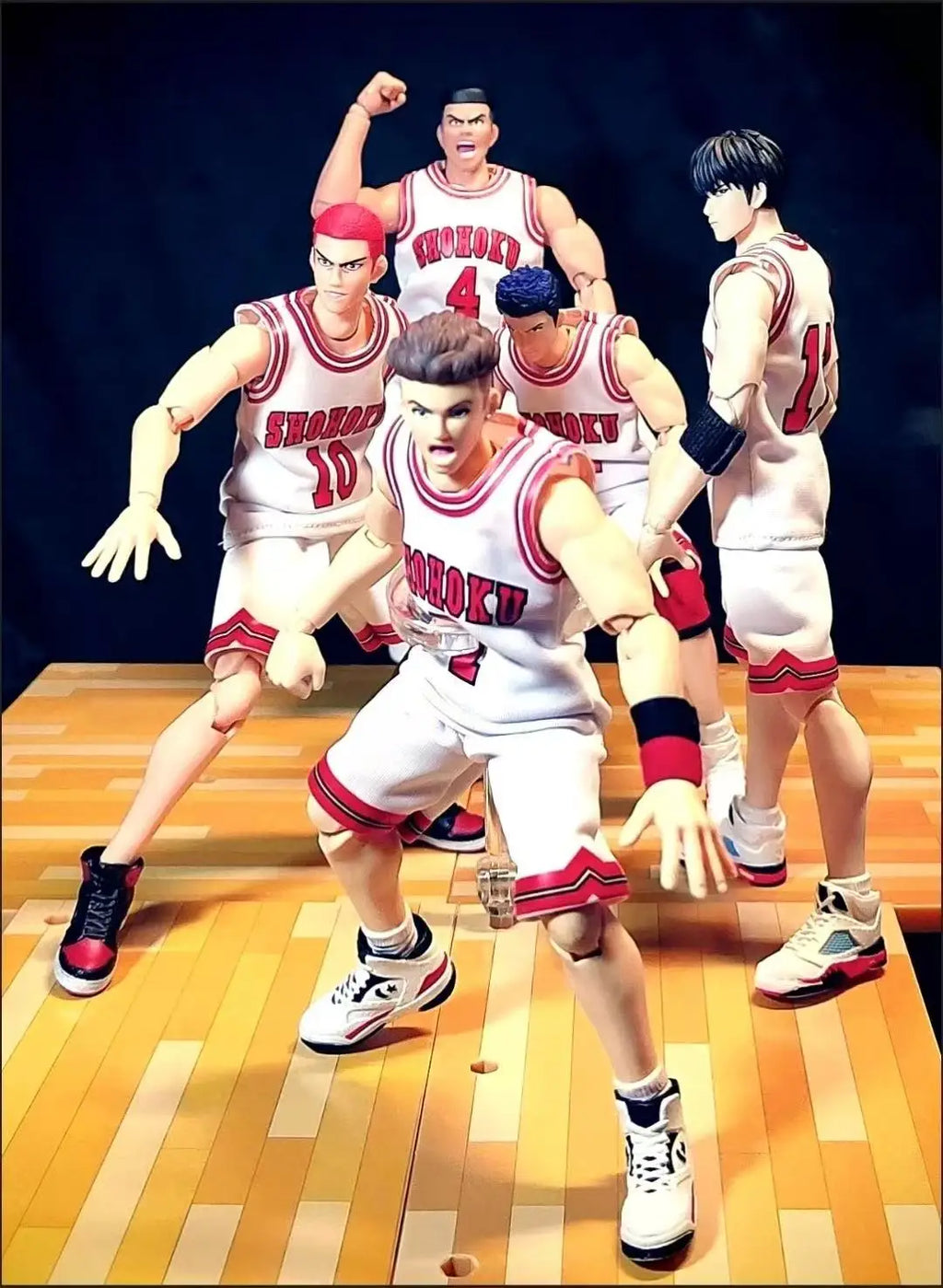 Dasin/Great Toys/GT Slam Dunk Hanamichi Sakuragi Kaede Rukawa Mitsui Hisashi Akagi Takenori Ryota Miyagi 1/12 PVC Action Figure