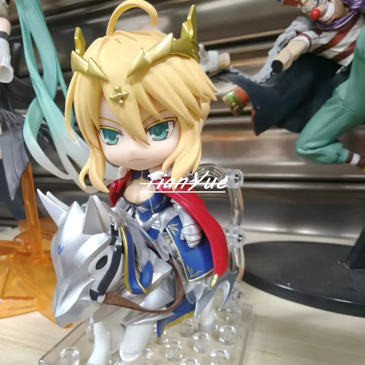 Anime Fate Stay night Ruler Saber Altria Pendragon 1532-DX  Articulated Figure Model Toys Christmas Gift 10cm