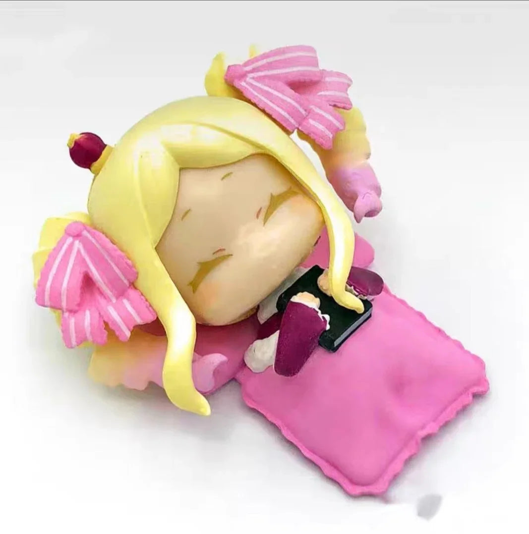 Stand stones capsule toys cute kawaii Onemutan Re: Life in a different world from Zero Part.2 Emilia Rem anime sleeping figures