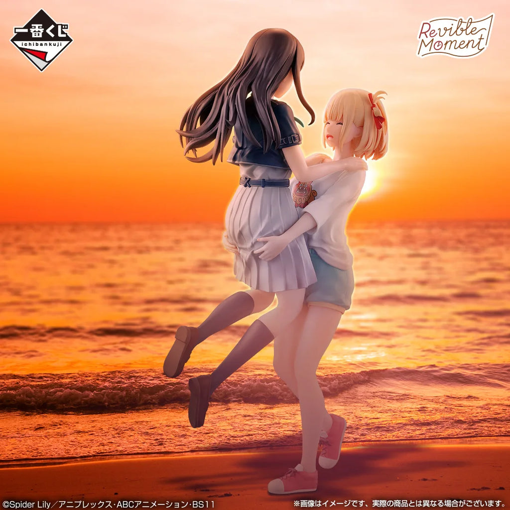 Original Bandai Ichiban Kuji Lycoris Recoil Nishikigi Chisato & Inoue Takina Anime Figure Collectible Model Doll Birthdays Gift