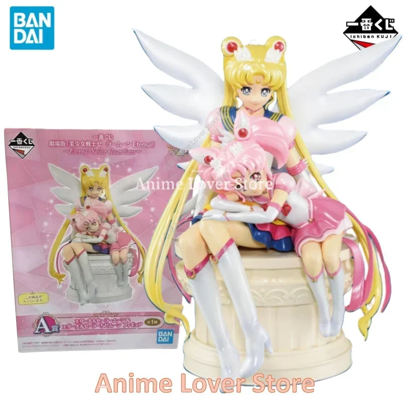 In Stock Original Bandai Ichiban Kuji Sailor Moon Antique Style Princess Collection Eternal Sailor Guard Action Figures Toys