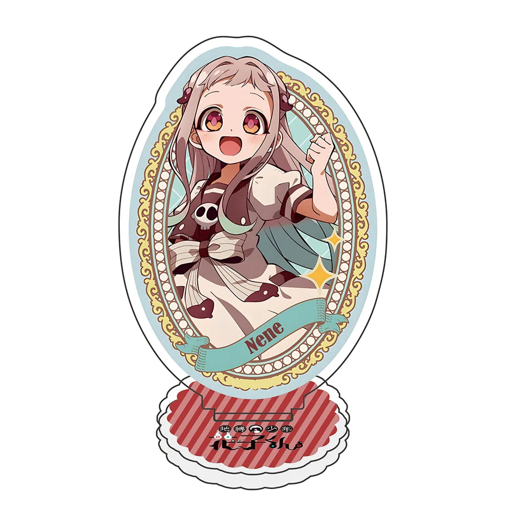 Cute 10Cm 1Pcs Anime Toilet-Bound Hanako-Kun Acrylic Stand Nene Kou Kou Aoi Sakura Figure Stands Model Cute Character Standing S