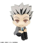 10cm Anime Haikyuu!! Action Figure Kotaro Bokuto Look Up Figure Model Q Version PVC Statue Collection Desk Toy Ornament Gifts