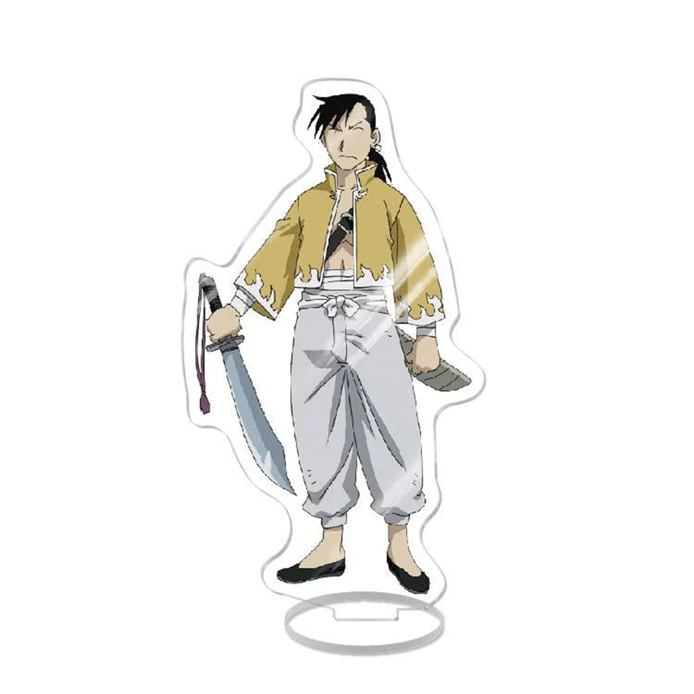 NEW Japan Anime Fullmetal Alchemist Acrylic Stand Model Figure Cosplay Plate Holder Topper Fans Christmas Desk Decor Plate Gift