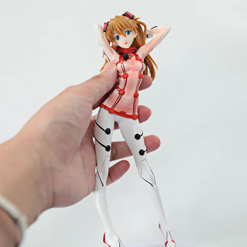 22CM Anime Evangelion Asuka Langley Soryu Figure-rise LABO 1/7 Test Suit Ver Model Toy Doll Gift Aciton Figure