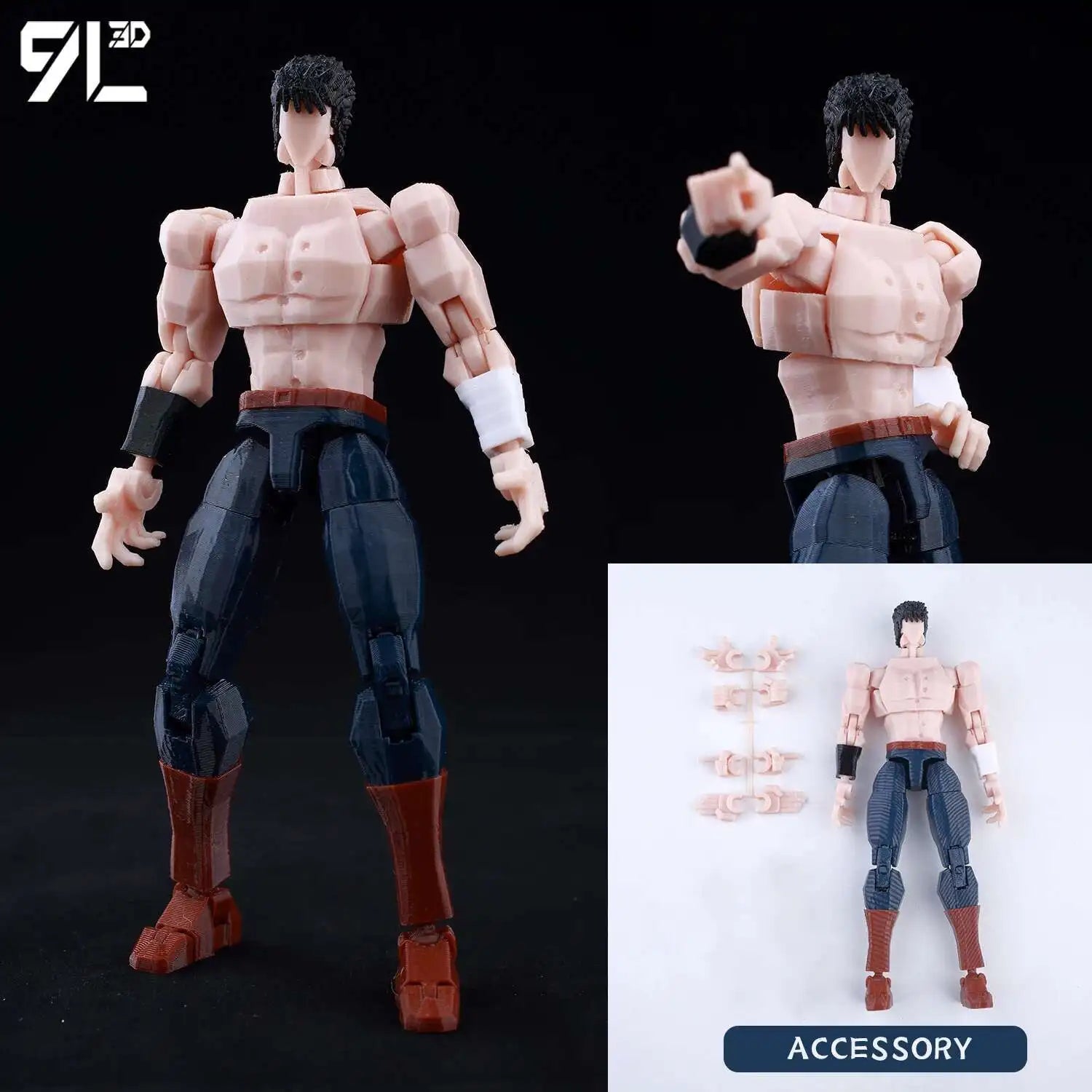 9L3D Printed Jujutsu Kaisen Mahoraga Figure Dummy13 Lucky13 Multi-Jointed Poseable Anime Model Collectible Toy Gift