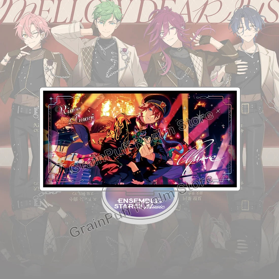 Ensemble Stars MELLOW DEAR US Acrylic Standee Juis, Nozomi, Mashu, Chitose Collectible Figure Display, Cute Desk Decor, Gift