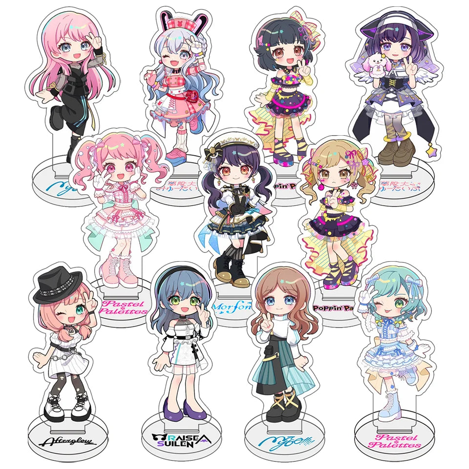 BanG Dream! Anime Acrylic Figures Stand Model Friends Keychain Fans Gifts Sakiko Soyo Display Keychain Ornaments Sweet Girl