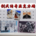 Cartoon Anime berserk Guts Acrylic Brick Transparent Desktop Ornament Decoration Student Hobbie Collection Birthday Gift