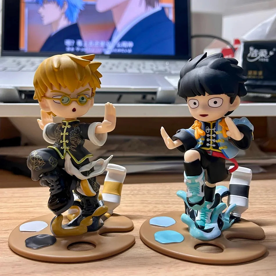 Anime Mob Psycho 100 Figures Gk Reigen Arataka Q Edition Kawaii Figurine Toy Model Doll Desktop Ornaments Collectible Toy
