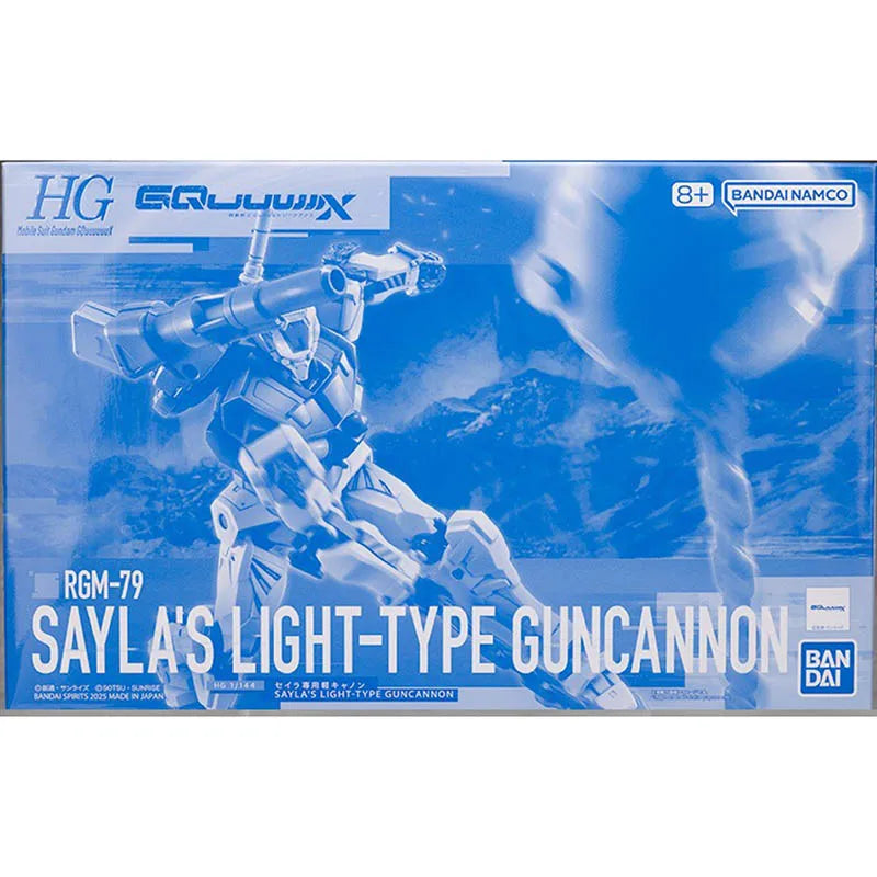 BANDAI PB LIMITED HG 1/144 Gundam GQuuuuuuX RGM-79 SAYLA'S LIGHT-TYPE GUNCANNON Anime Action Figures Assembly Collection Toy
