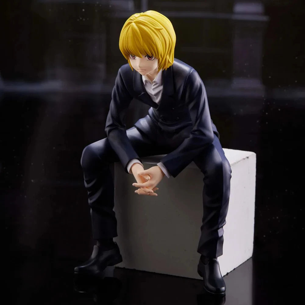14cm Kurapika Figurine Cute Anime HUNTER x HUNTER PVC Miniatures Ornaments Japanese Manga Model Doll Toy Garage Kits GK Figure