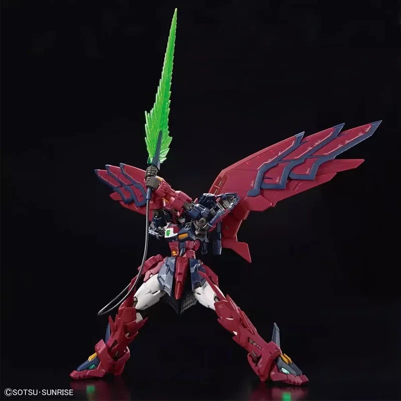 Bandai Original Genuine RG 1/144 GUNDAM EPYON MOBILE SUIT GUNDAM WING OZ-13MS Anime Model Toys Action Figure Gifts Collectible