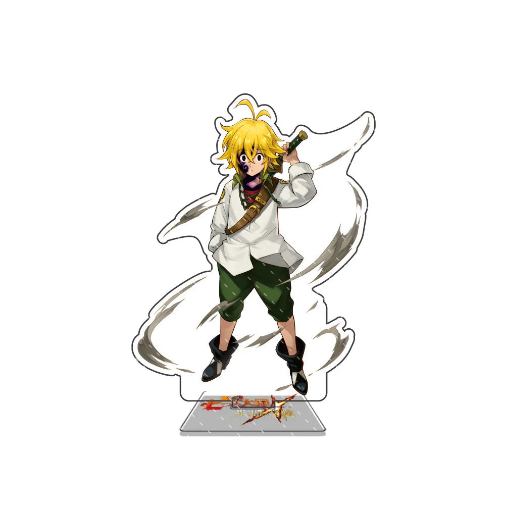 Anime The Seven Deadly Sins 15cm Acrylic Stand Model Figure Cosplay Plate Holder Topper Fans Christmas Desk Decor Gift