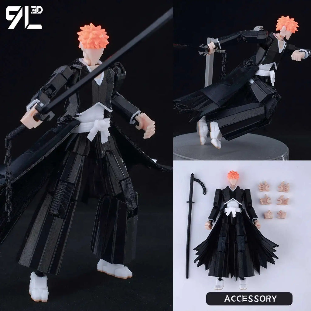 9L 3D Articulated Action Figure - Kaneki Ken From Tokyo Ghoul Lucky Dummy 13 Collectible One-Eyed Ghoul Ver Desktop Display Toys