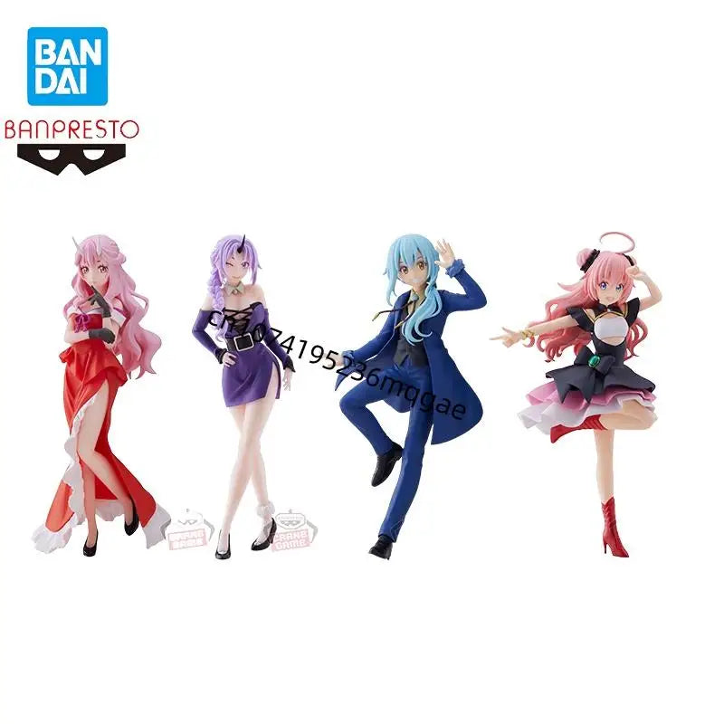 Bandai That Time I Got Reincarnated as a Slime 10th Anniversary Milim Nava Shion shuna Rimuru Tempest Anime Action Figures Model