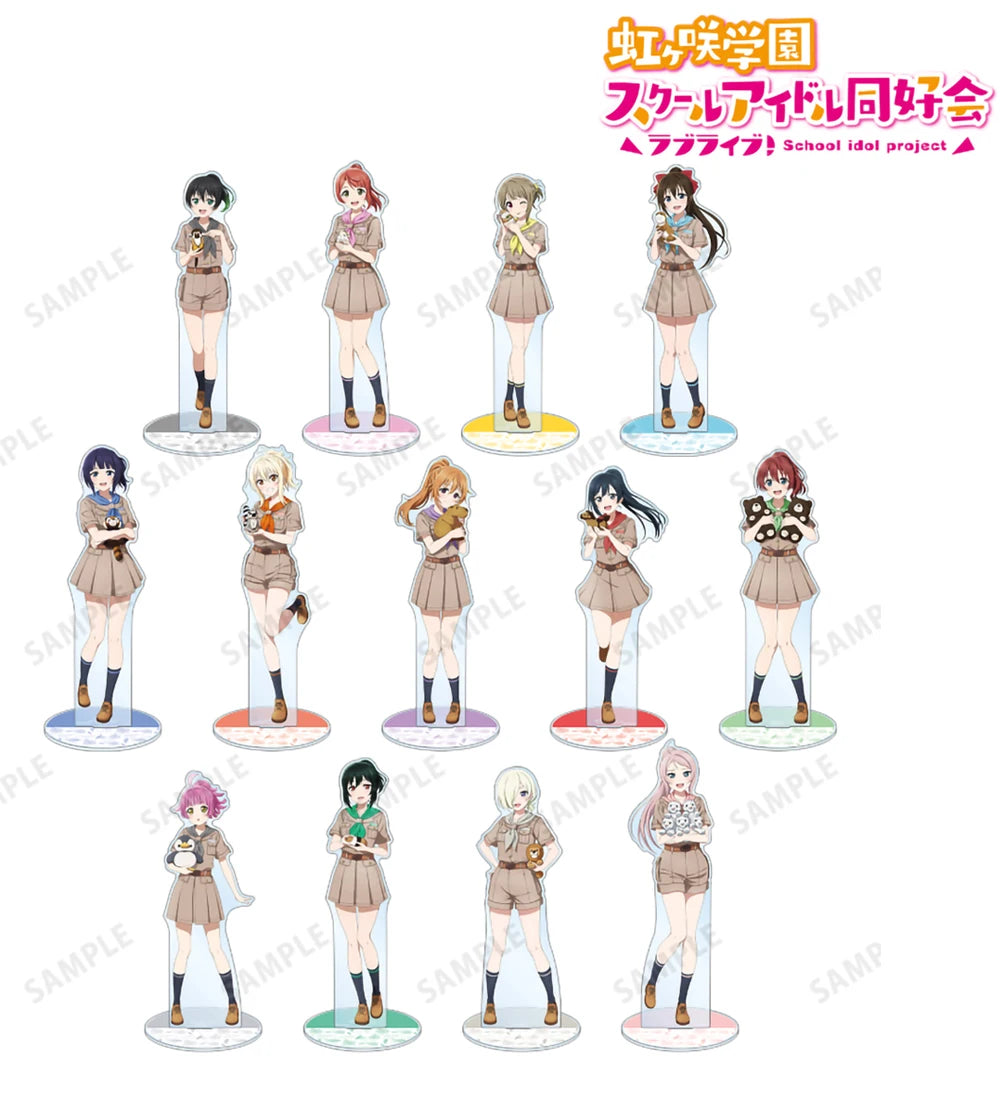 Anime Love Live! Nijigasaki High School Idol Club 15C Acrylic Stand figure Stand Plate Cosplay Prop Decor Cartoons present Gifts