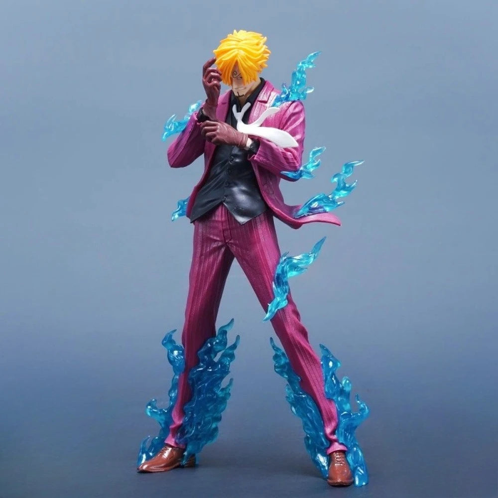 24cm/9.45in Anime ONE PIECE Figure Sanji Action Figures Pvc Statue Desktop Ornamen Collection Model Toys Gifts
