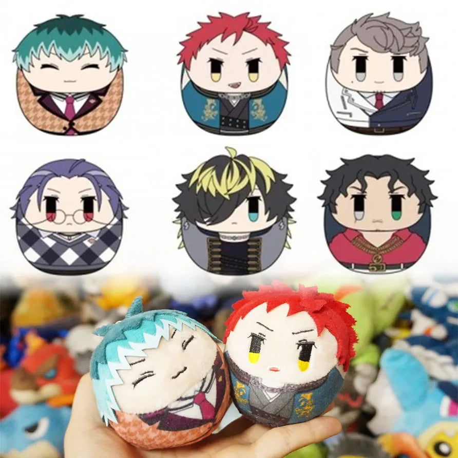 Stuffed Hypnosis Mic Tumbler Magnet Doll Anime DRB Sasara Doppo Kannonzaka Nurude Kawaii Plush Pendant Gift Toys for Kids Adults