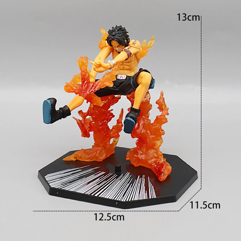 One Piece Luffy Roronoa Zoro Portgas D Ace Figure Toys Sabo Vinsmoke Sanji PVC Anime Action Figurine Model Dolls Gift