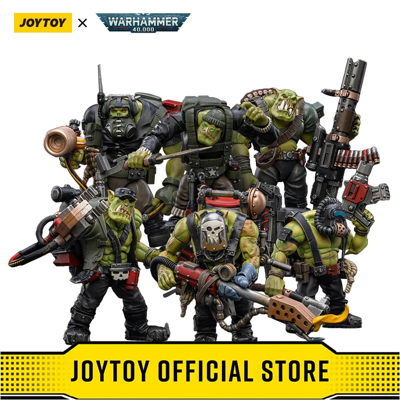 JOYTOY Warhammer 40k 1/18 Action Figures Ork Kommandos Nob Nazbog Ragrob Snarit Rotbilge Balrukk