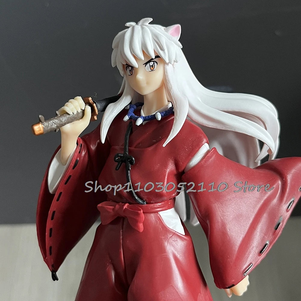Anime InuYasha Sesshoumaru Figure Childhood Sesshoumaru Standing Pose Model Doll Christmas Helloween Gifts