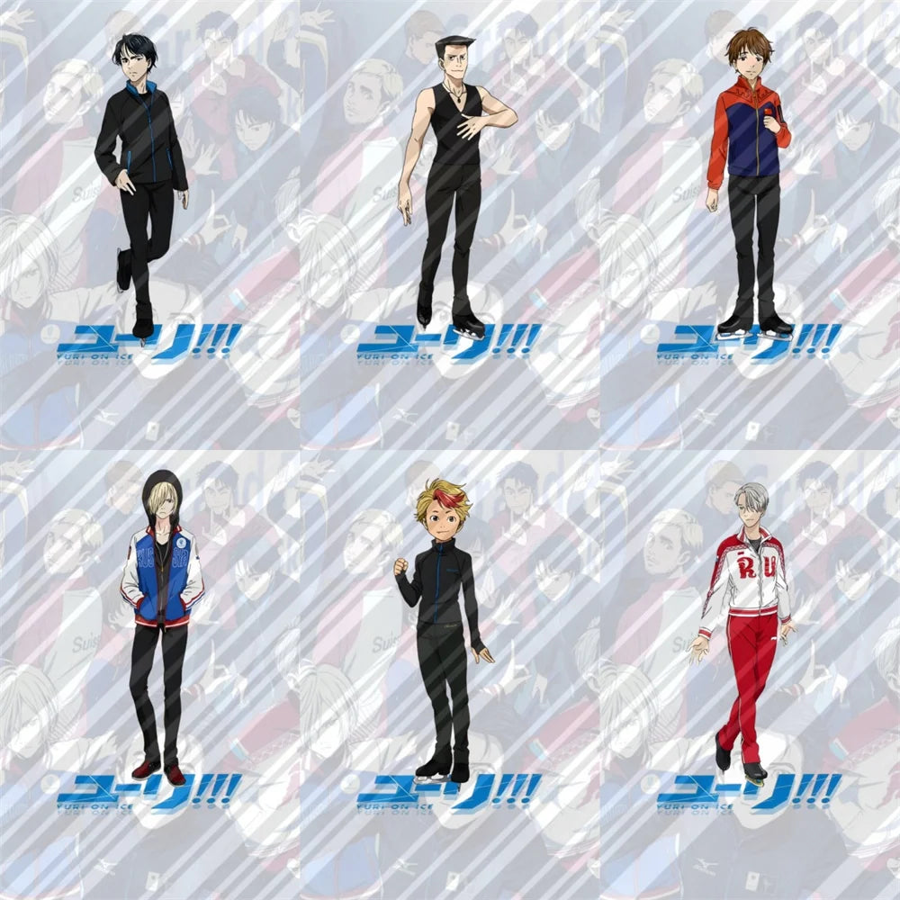 15CM NEW Anime Yuri on Ice Acrylic Stand Model Cosplay Charm Characters Ornament Accessories Goods Collection Christmas Gifts