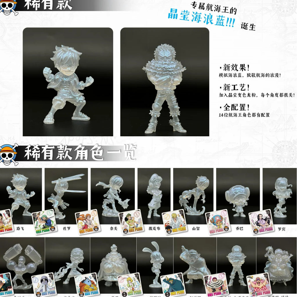 Kayou One Piece Blind box Rubber Figures Thousand Sunny One Piece Ship Figure Luffy Model Toy Birthday Gifts