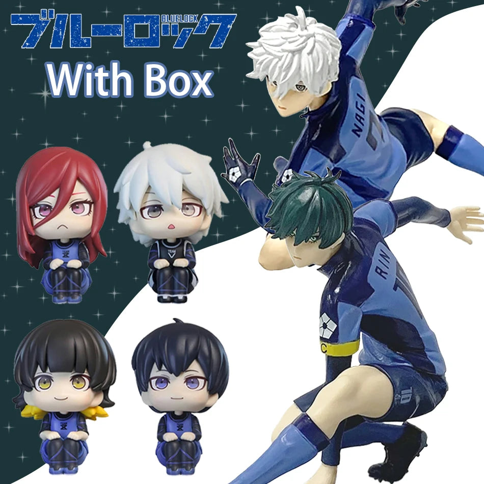 In Stock Anime Blue Lock Nagi Seishiro Rin Itoshi Cool Pose Design Model Classic Style Desktop Ornament Anime Collection Gift