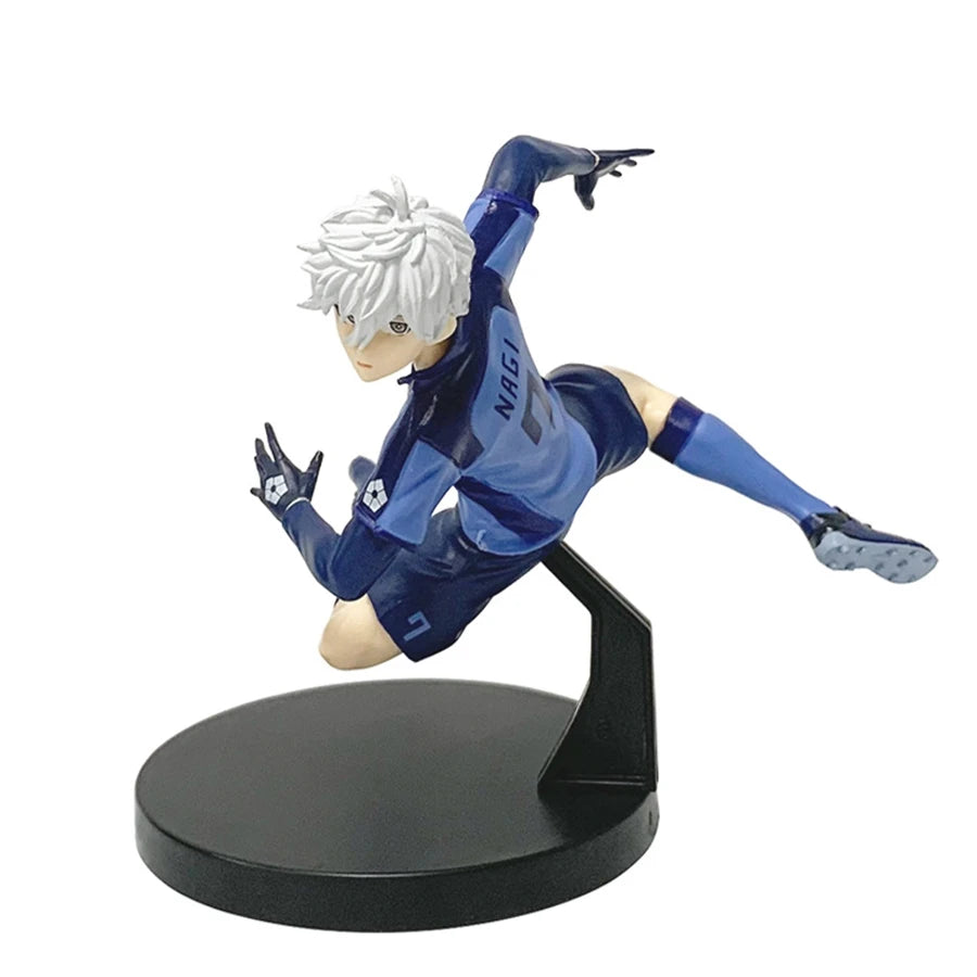 13cm Blue Lock Anime Figure Blue Football Uniform Nagi Seishirou Action Figure Itoshi Rin Figurine PVC Collection Model Doll Toy