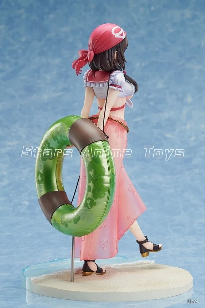 Original KADOKAWA KDcolle Kono Subarashii Sekai Ni Shukufuku O! Yunyun Role Playing on The Beach 1/7 Animation Figure Toys Model