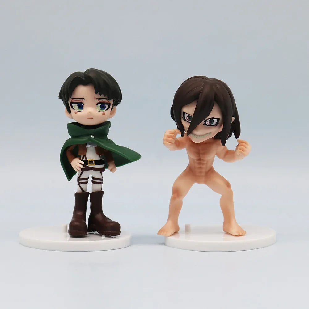 Attack on Titan Eren Yeager Mikasa Ackerman anime character figure personality handsome decorative ornament model boy gift