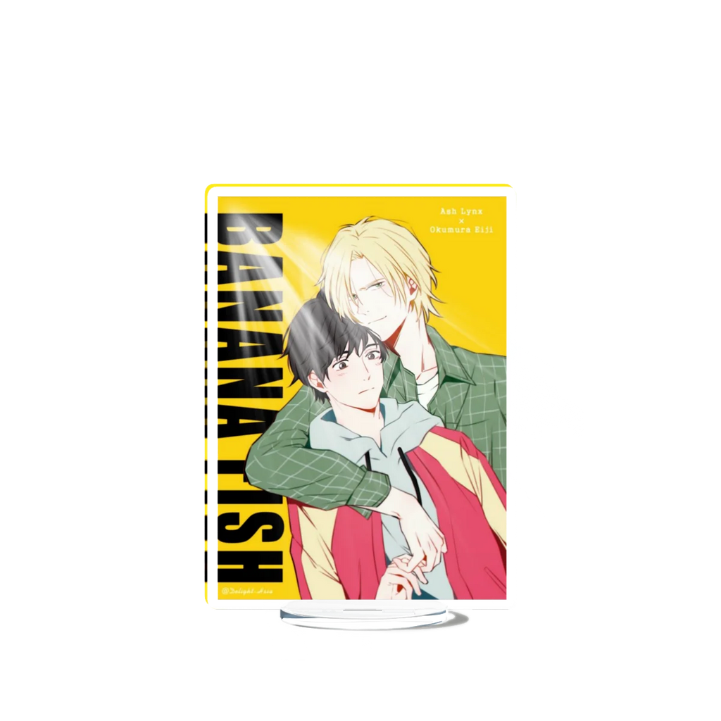 Banana Fish Ash Lynx Stand Model Plate Decoration Desk Figure Display Couple Gift Television Animation Prime Product Peripheral