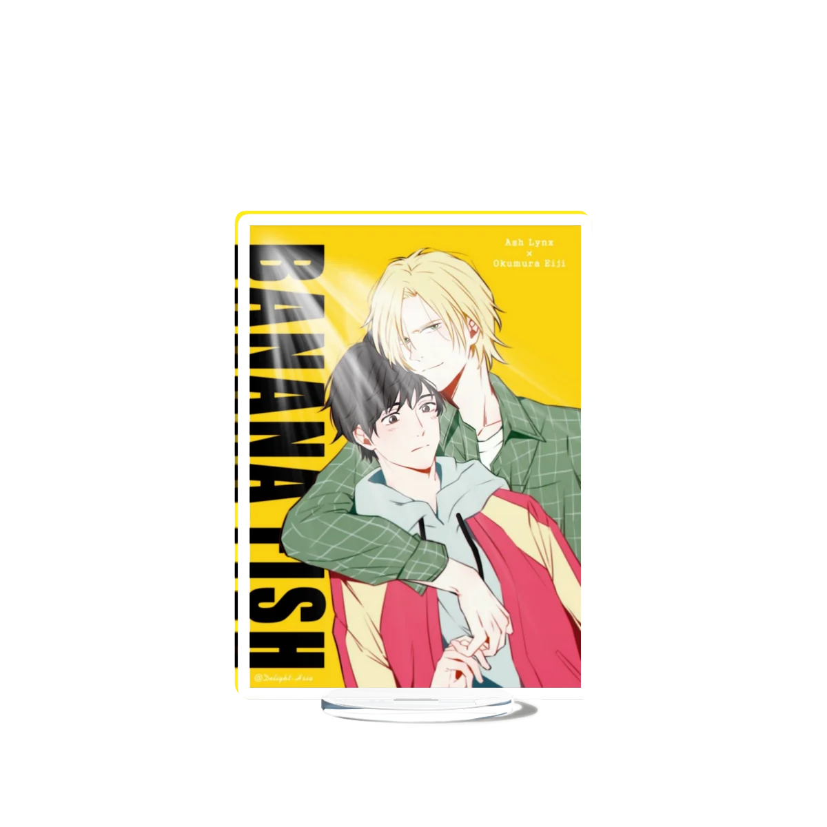 Banana Fish Ash Lynx Stand Model Plate Decoration Desk Figure Display Couple Gift Television Animation Prime Product Peripheral