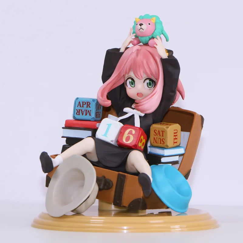 Anime SPY×FAMILY Calendar Anya Statue model. Pvc handmade model Toys Collectible Decoration Desktop Gifts.Toy gifts