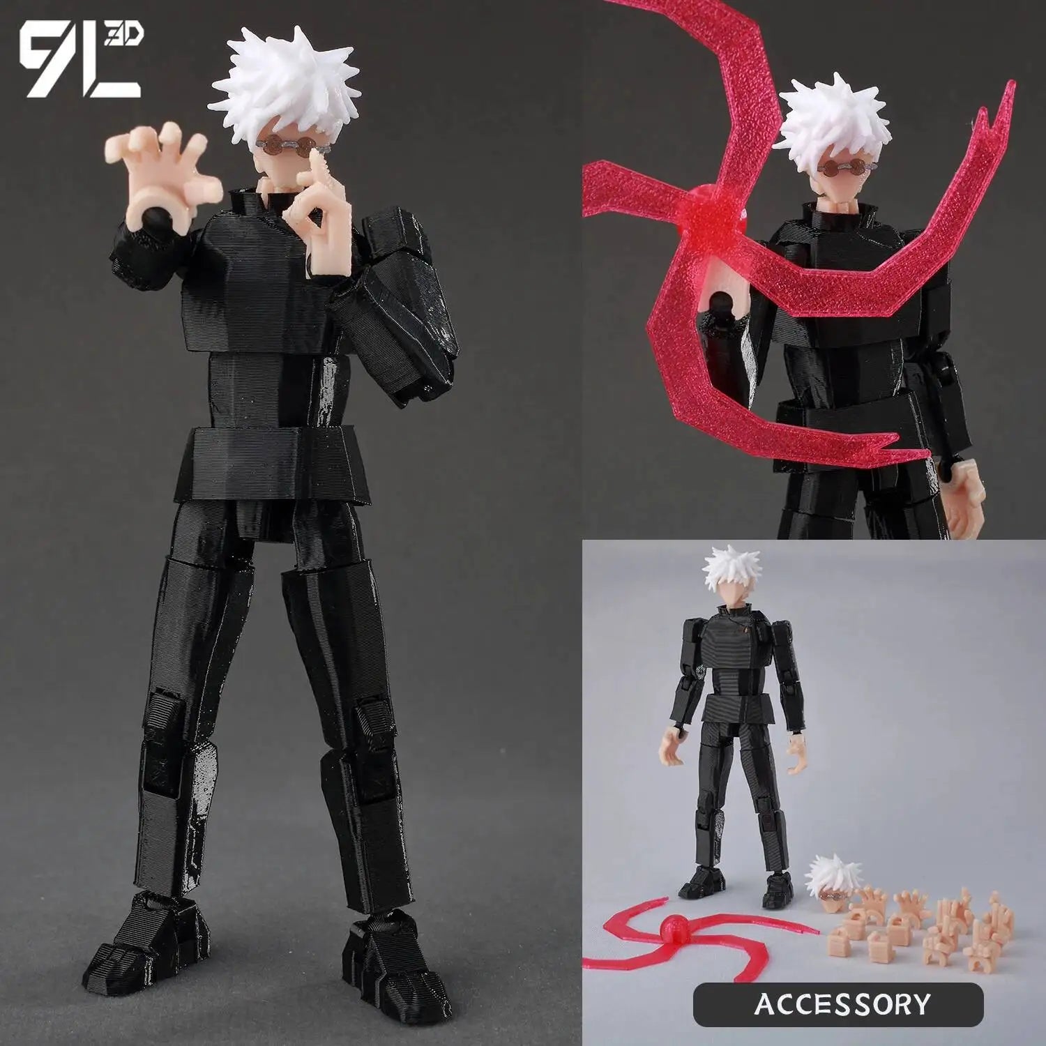 9L 3D Printed Anime Jujutsu Kaisen Sukuna Lucky13 Dummy 13 Movable Shapeshift T13 Action Figures Mannequin Toys for Collectors