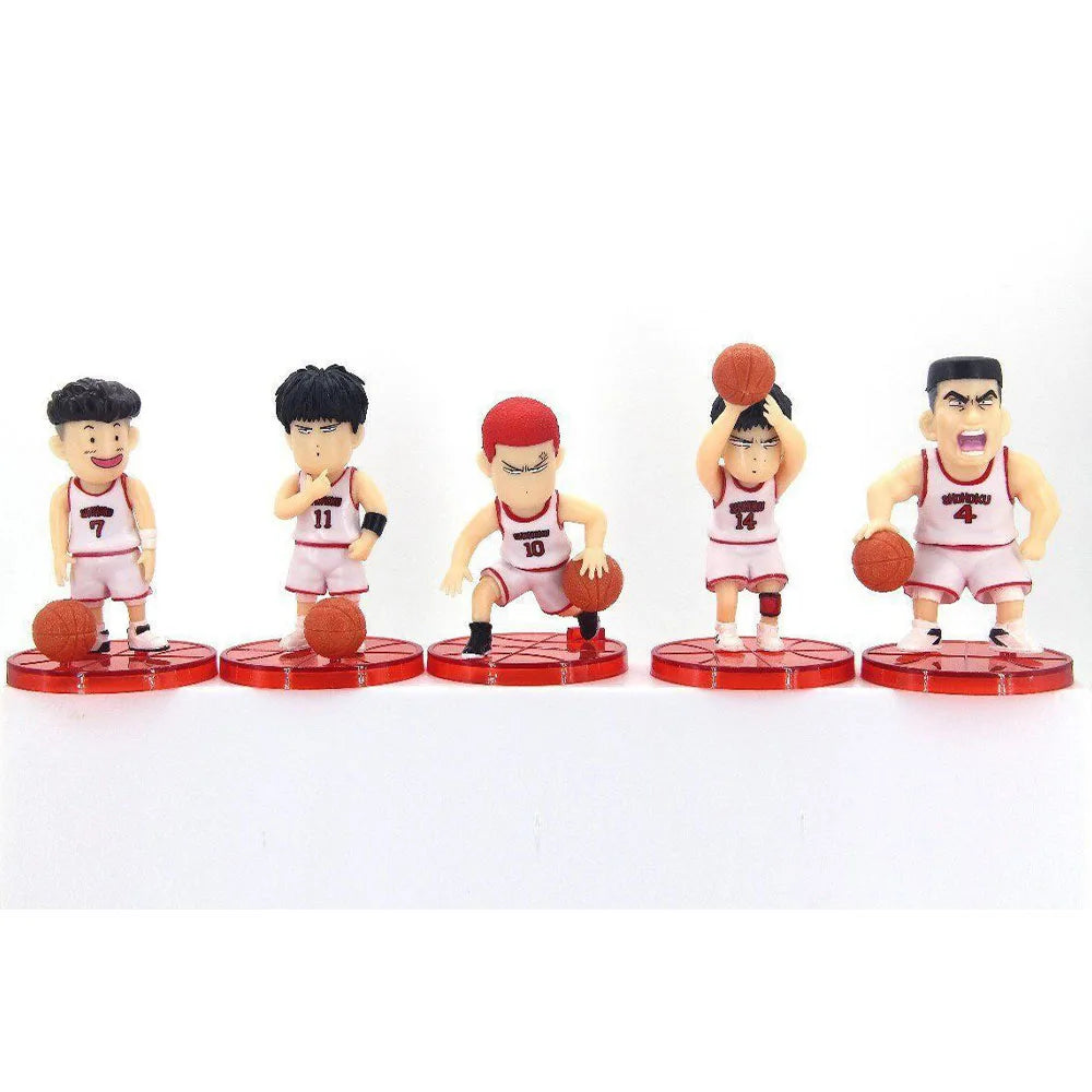 6CM Anime Slam Dunk Sakuragi Hanamichi SHOHOKU Basketball Team Figure Animation Model Toys Gifts Collection Ornaments PVC Suit