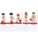 6CM Anime Slam Dunk Sakuragi Hanamichi SHOHOKU Basketball Team Figure Animation Model Toys Gifts Collection Ornaments PVC Suit