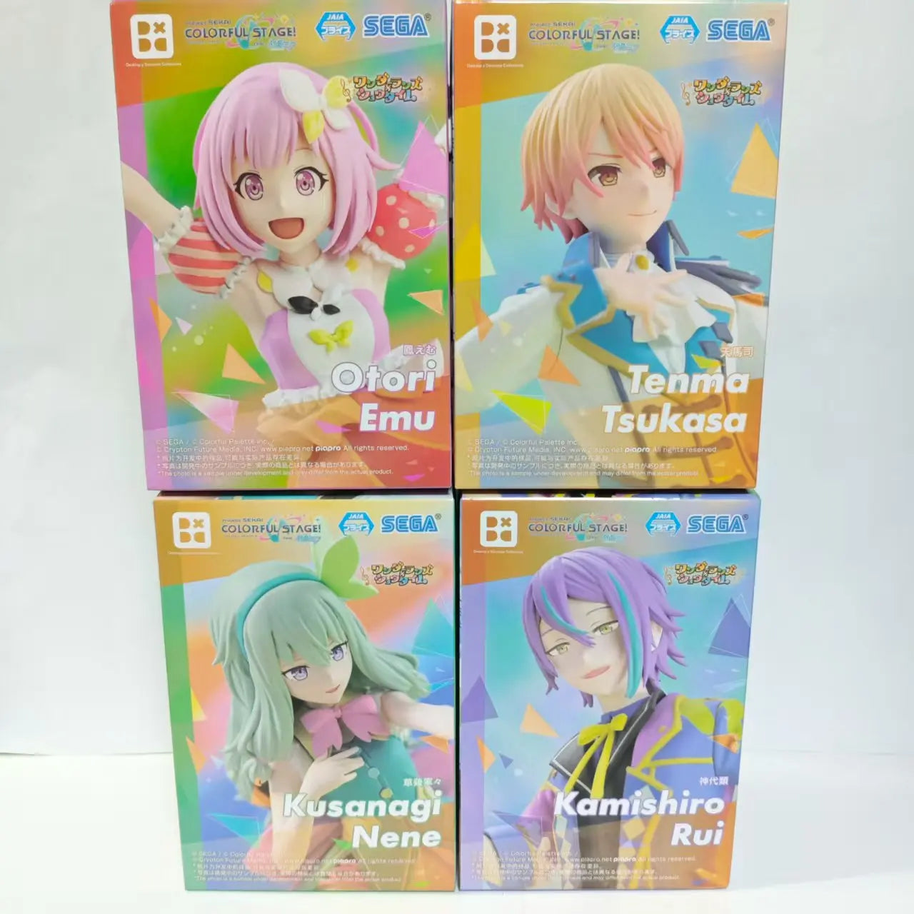 Sega HATSUNE MIKU COLORFUL STAGE Anime Project Sekai TENMA TSUKASA & Otori Emu & Kusanagi Nene & Kamishiro Rui Original Figures