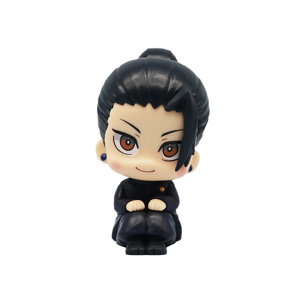 10cm Jujutsu Kaisen Mini Figures Satoru Gojo Figure Action Geto Suguru Figurine Q Version Anime Model PVC Collection Toys Statue