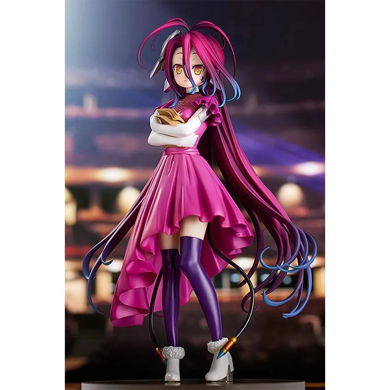 Good Smile Genuine POP UP PARADE NO GAME NO LIFE Anime Figure Shiro Schwi Dola Action Toys for Boys Girls Gift Collectible Model