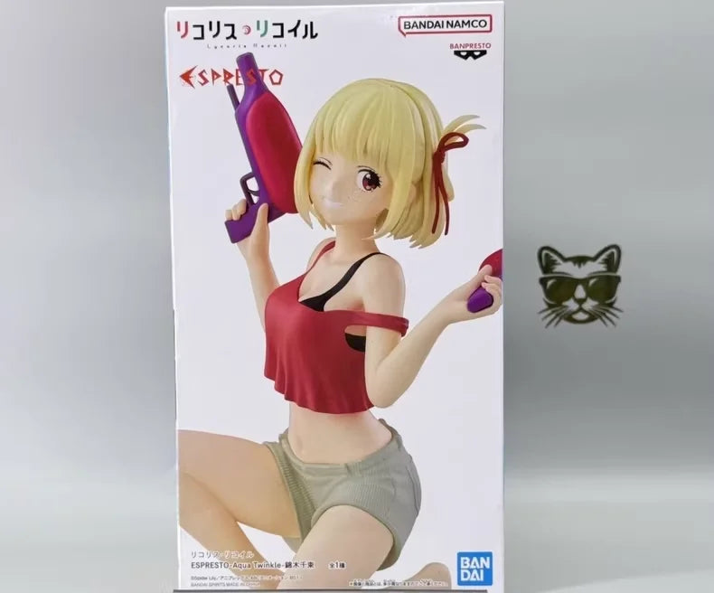 Original Brand New Bandai Banpresto Lycoris Recoil Espresto Kogami Chisato Inoue Takina Anime Action Figures Model Ornaments