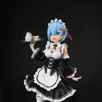 21cm Re:Zero Rem & Ram Maid Ver. Anime Figure - Twin Statue Set, Fans Collection, Desktop Decoration Ornament Toy