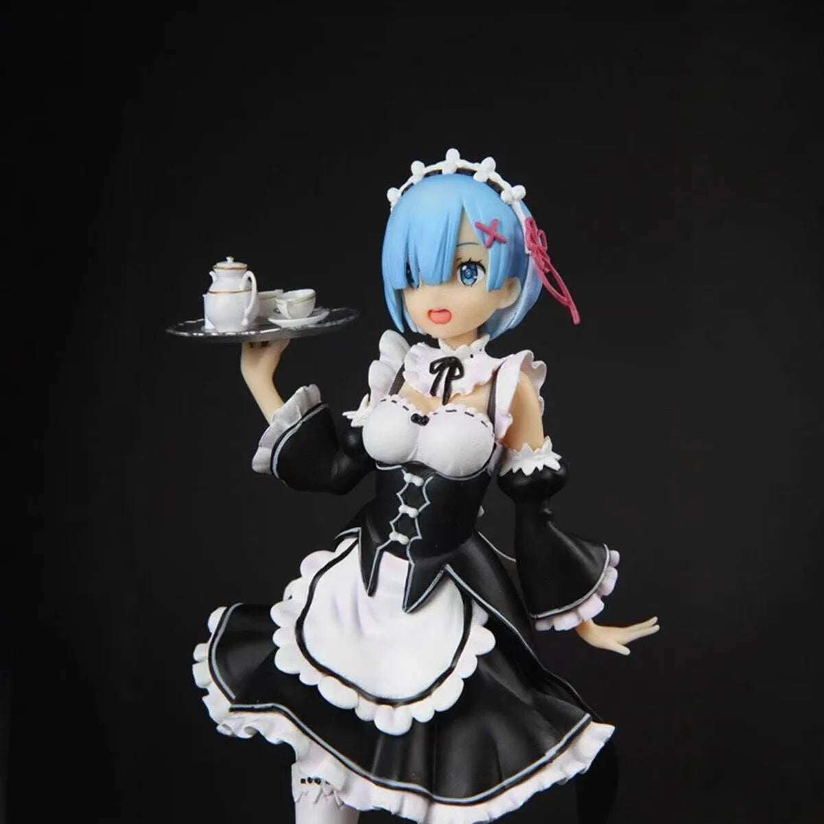 21cm Re:Zero Rem & Ram Maid Ver. Anime Figure - Twin Statue Set, Fans Collection, Desktop Decoration Ornament Toy