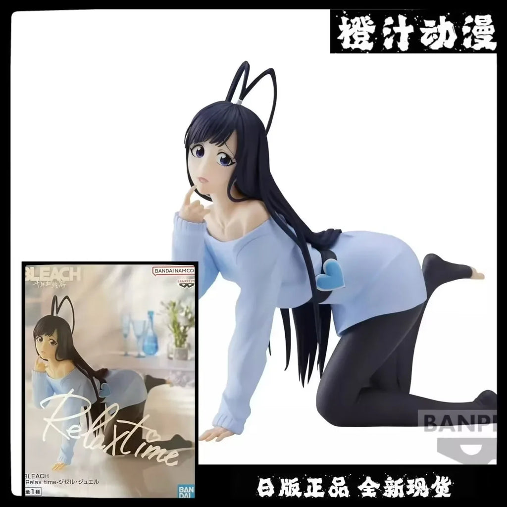 Original Bandai BLEACH Solid and Souls Bleach Unohana Retsu Inoue Orihime Zaraki Kenpachi Abarai Renji Anime Figure Model Toys