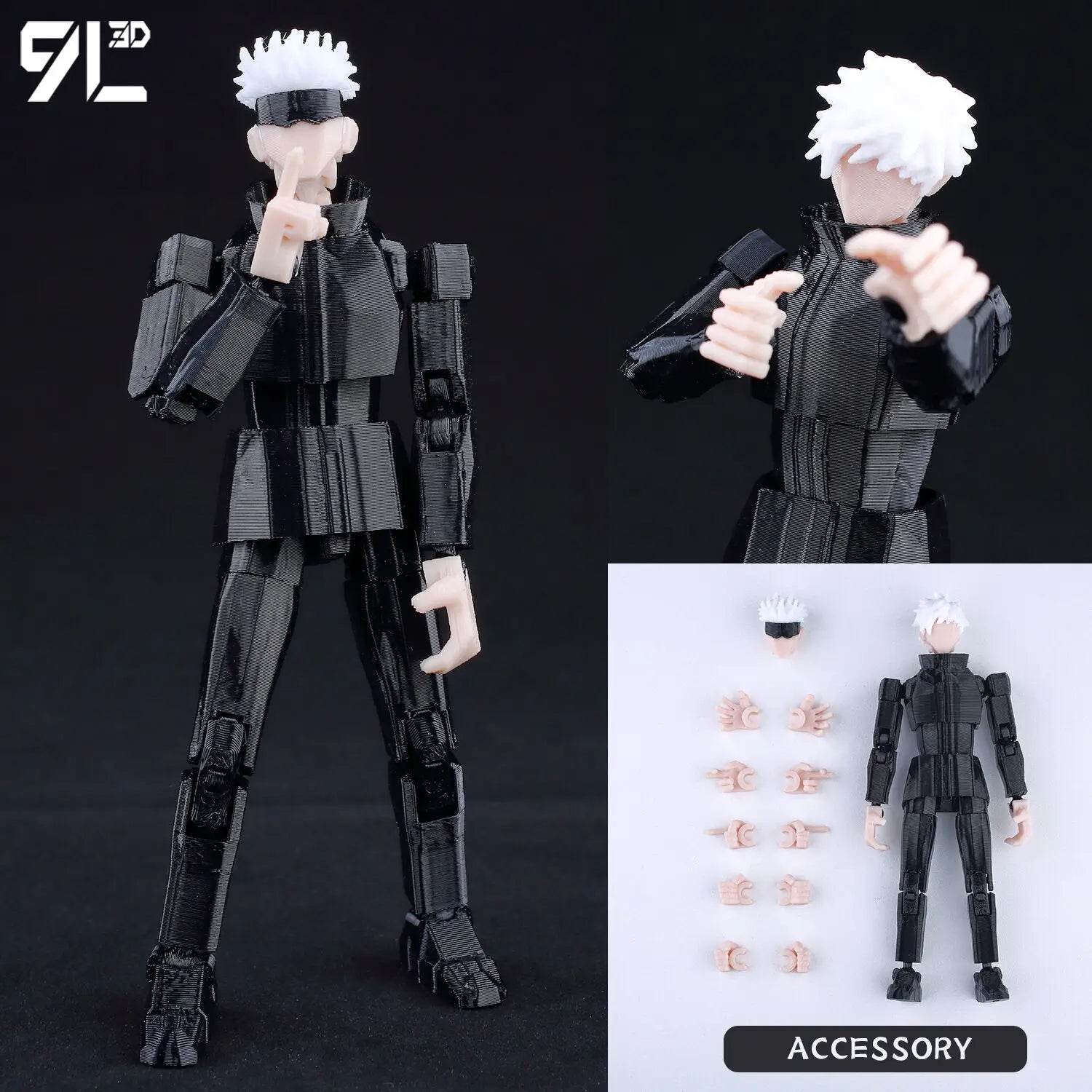 9L3D T13 Nanami Kento Battle Pose Figure JJK Anime Action Model LUCKY13 Figure Collector's Edition Dummy13 Gift for Fans
