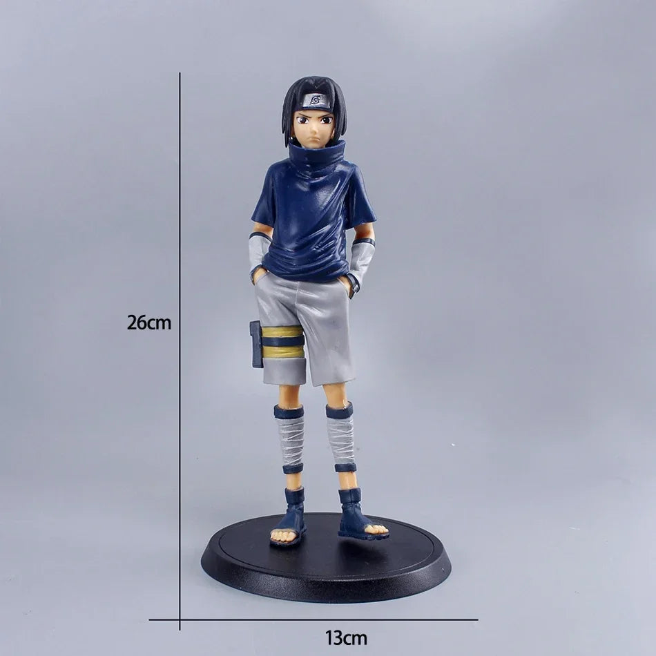 Animated character Naruto Uchiha Itachi Sasuke Pain Kakashi Naruto Shippuden action character set model children's toy gift