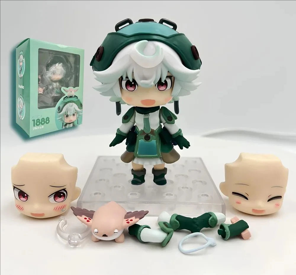 Made in Abyss Prushka Faputa 10cm Anime Action Figure - Collectible Toy Doll Perfect for Christmas Gift Fans of 1888# 1959#